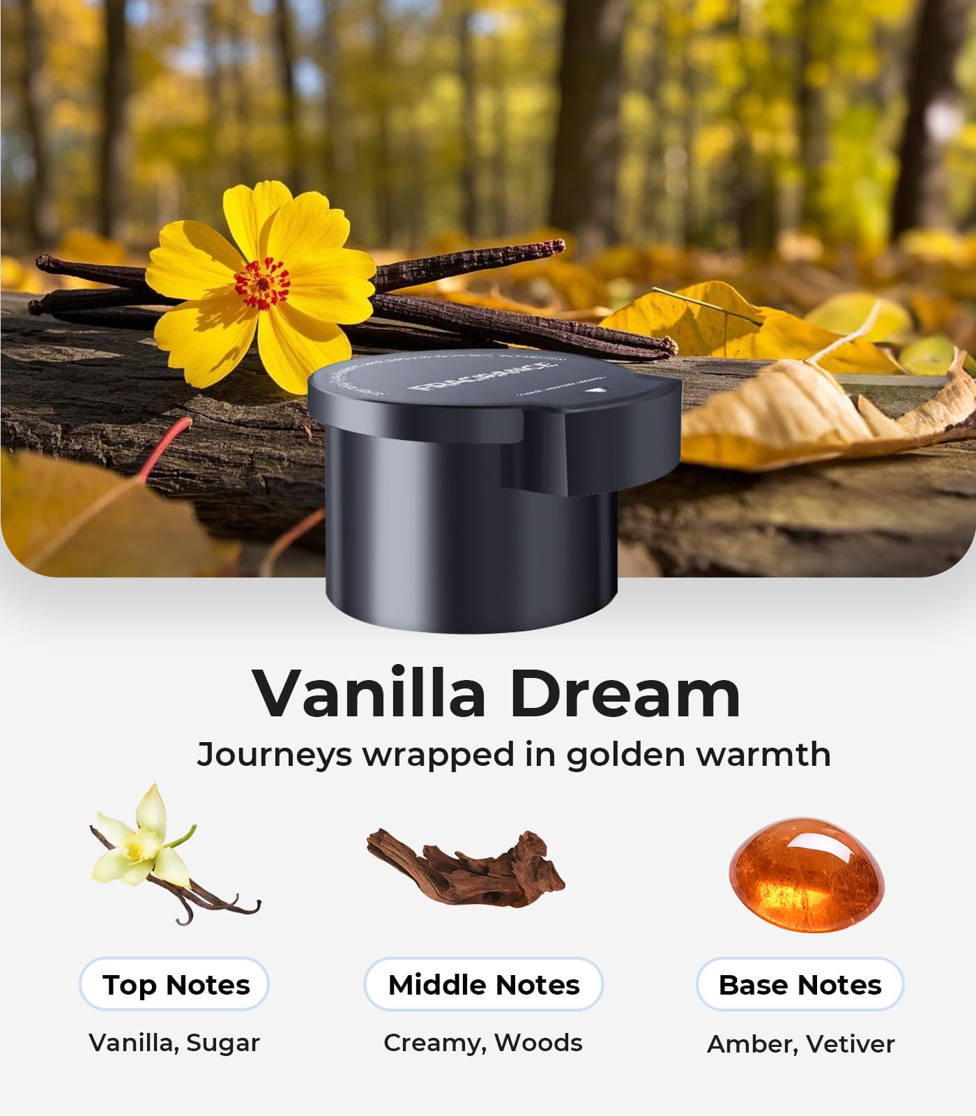 Hitolza Vanilla Dream two-pack refill ready for consecutive scent refreshes.