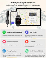 HiWe stainless steel case close-up, durable housing protects the tracker