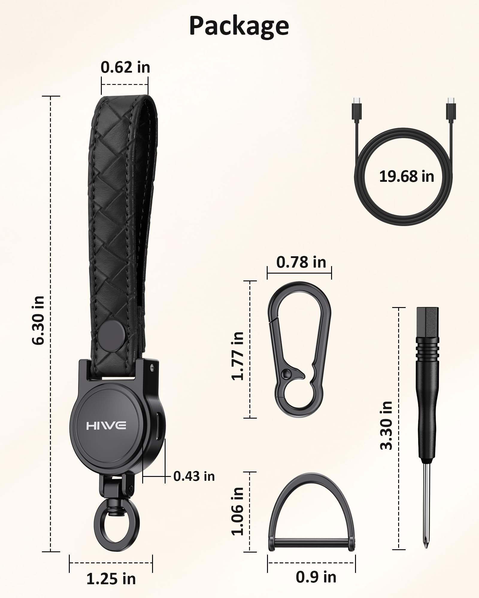 HiWe warranty and support card included with purchase