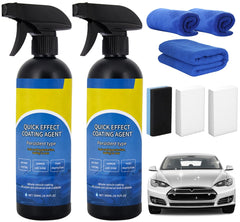HIXO car coating spray quick effect coats paint for showroom shine.