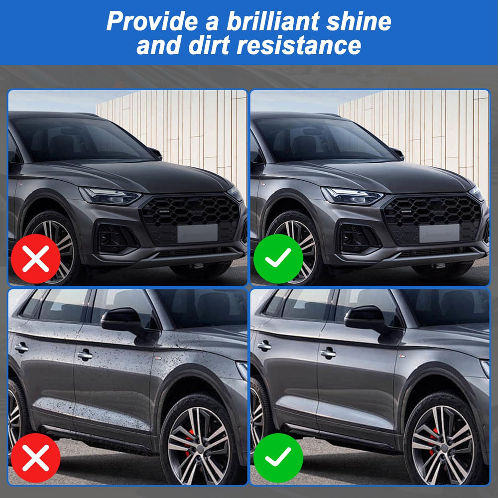 HIXO paint protection spray layer adds a hydrophobic shield.