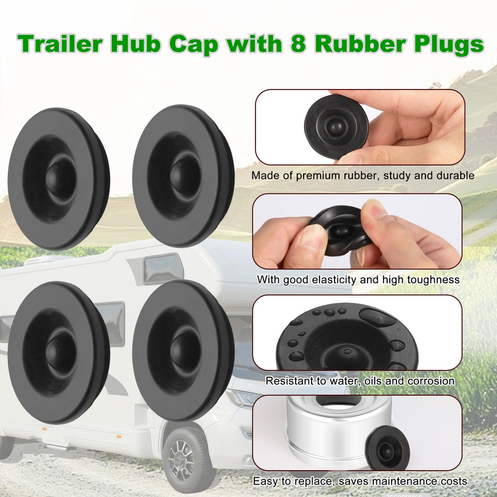 HIYALOT axle dust cap installed on hub demonstrates secure fit