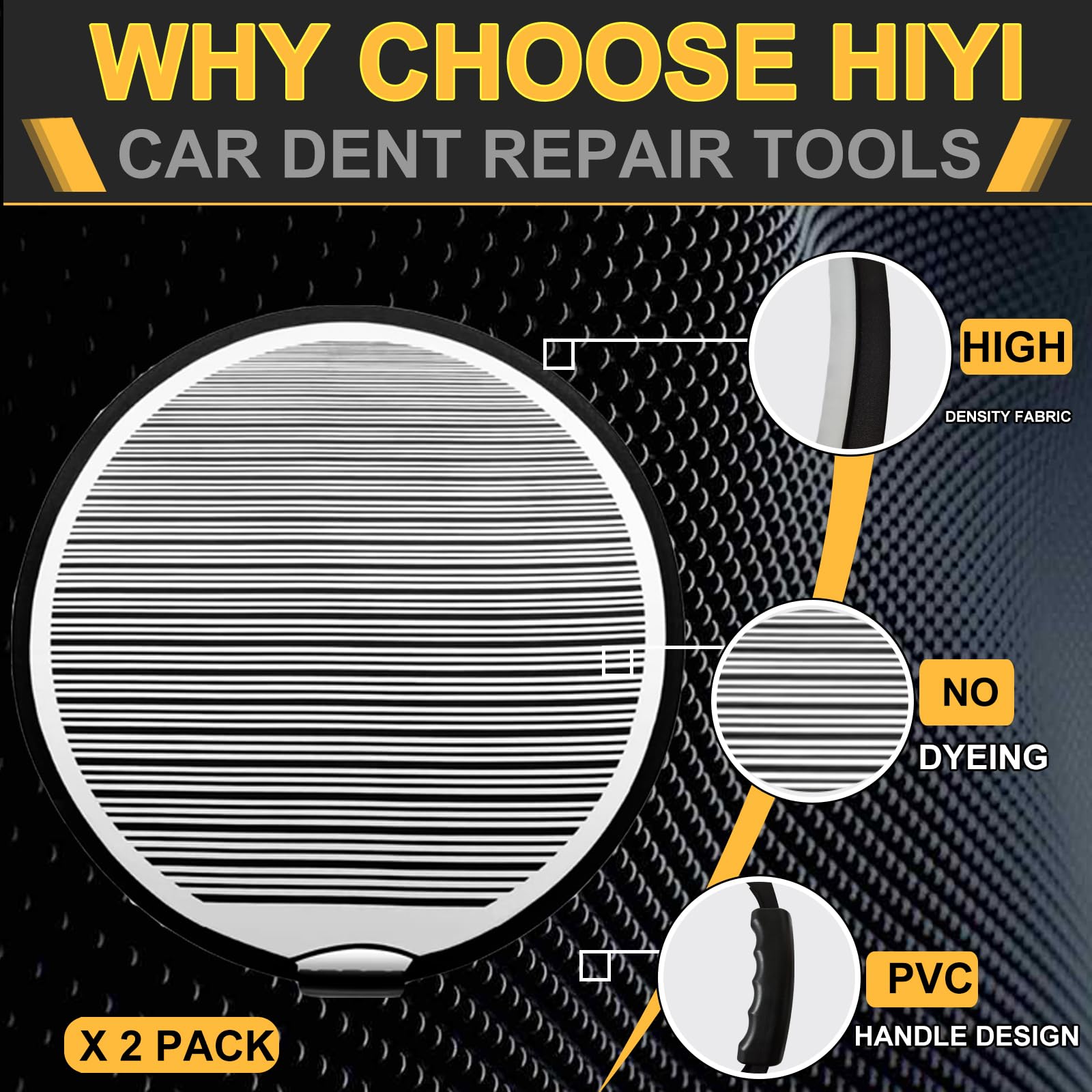 HiYi Dent Reflector Board 2-pack emphasizes portability for on-site car repairs