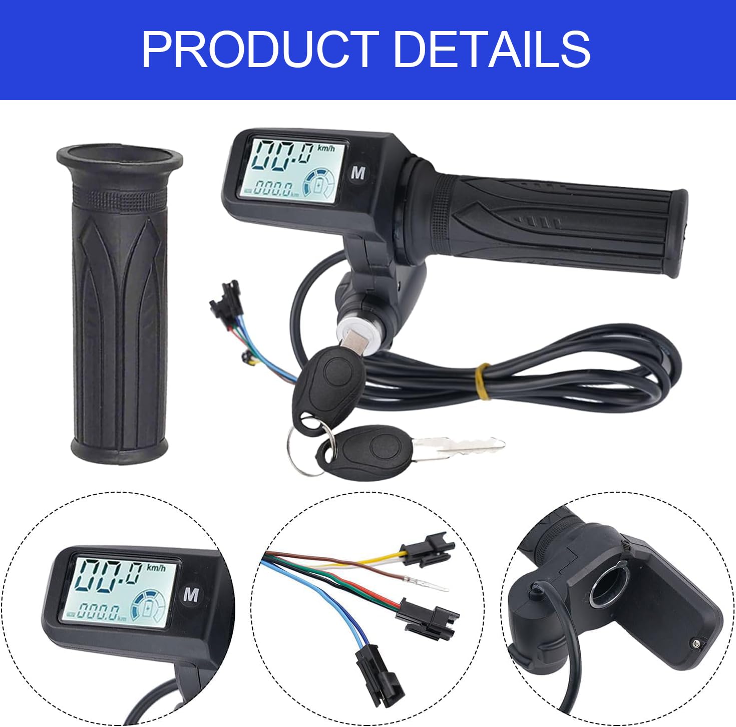 Hizoncore ergonomic grip with ABS base and soft rubber for non-slip control.