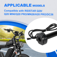 Hizoncore throttle cable 1-5m length enables quick installation on Ridstar Q20.