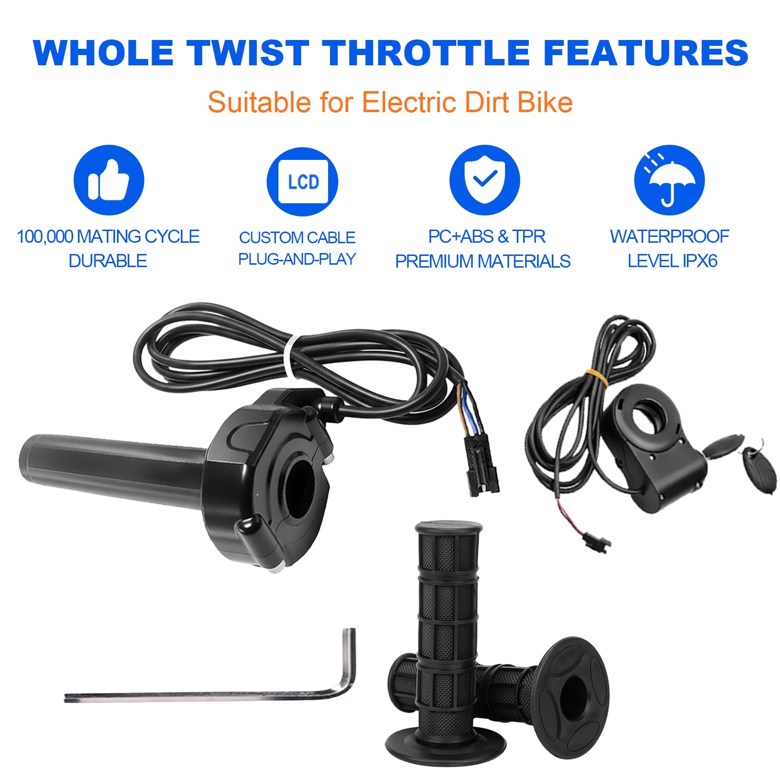 Hizoncore weather-resistant throttle assembly built for all-weather riding