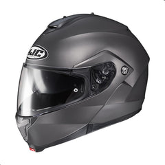 HJC C91 solid modular helmet front view, comfortable fit and DOT protection for daily commuting