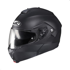 HJC C91 solid modular helmet front view with secure fit and safety design.