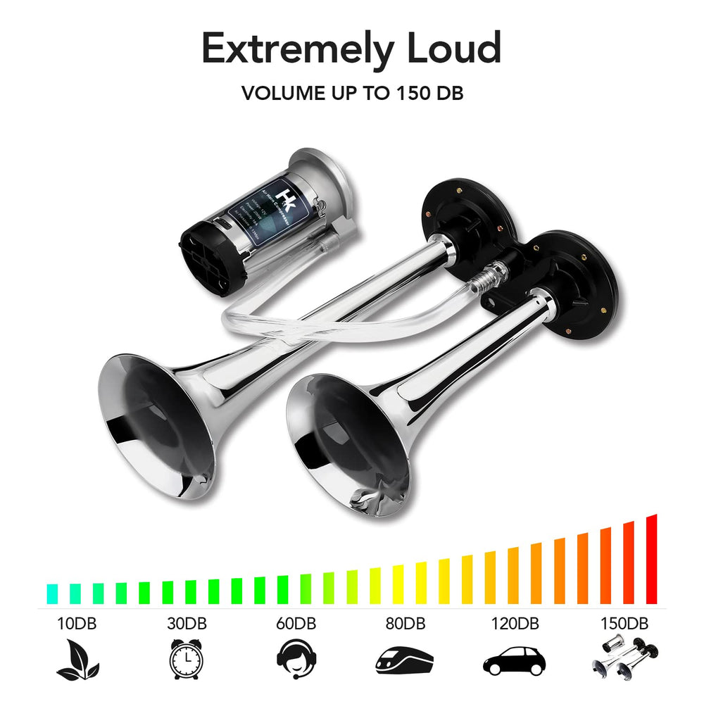 HK 150dB horn-like sound with reliable performance in daily use.