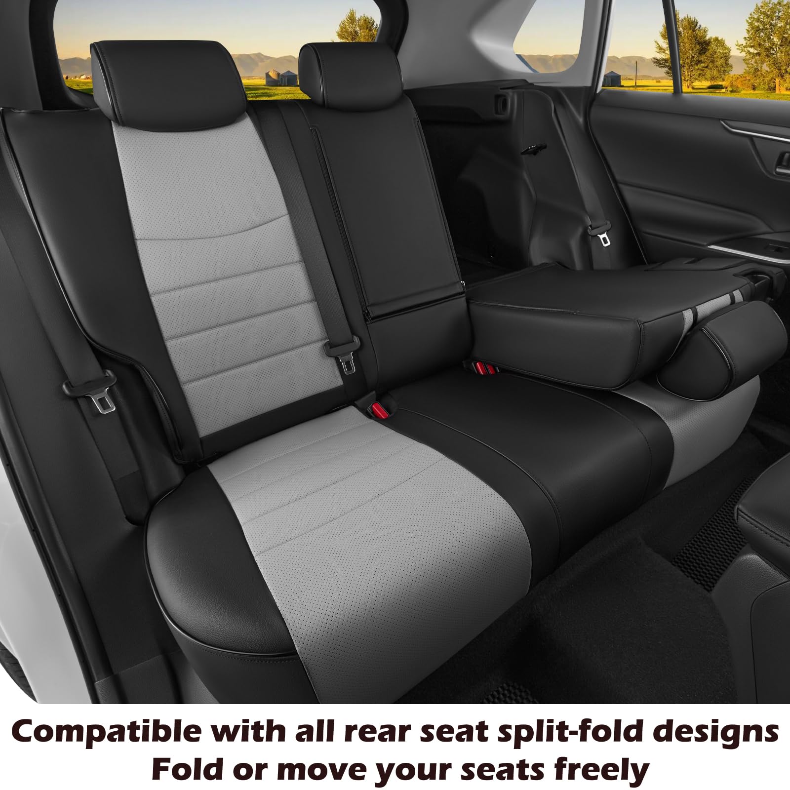 HKZ RAV4 headrest cover completes cohesive leather look