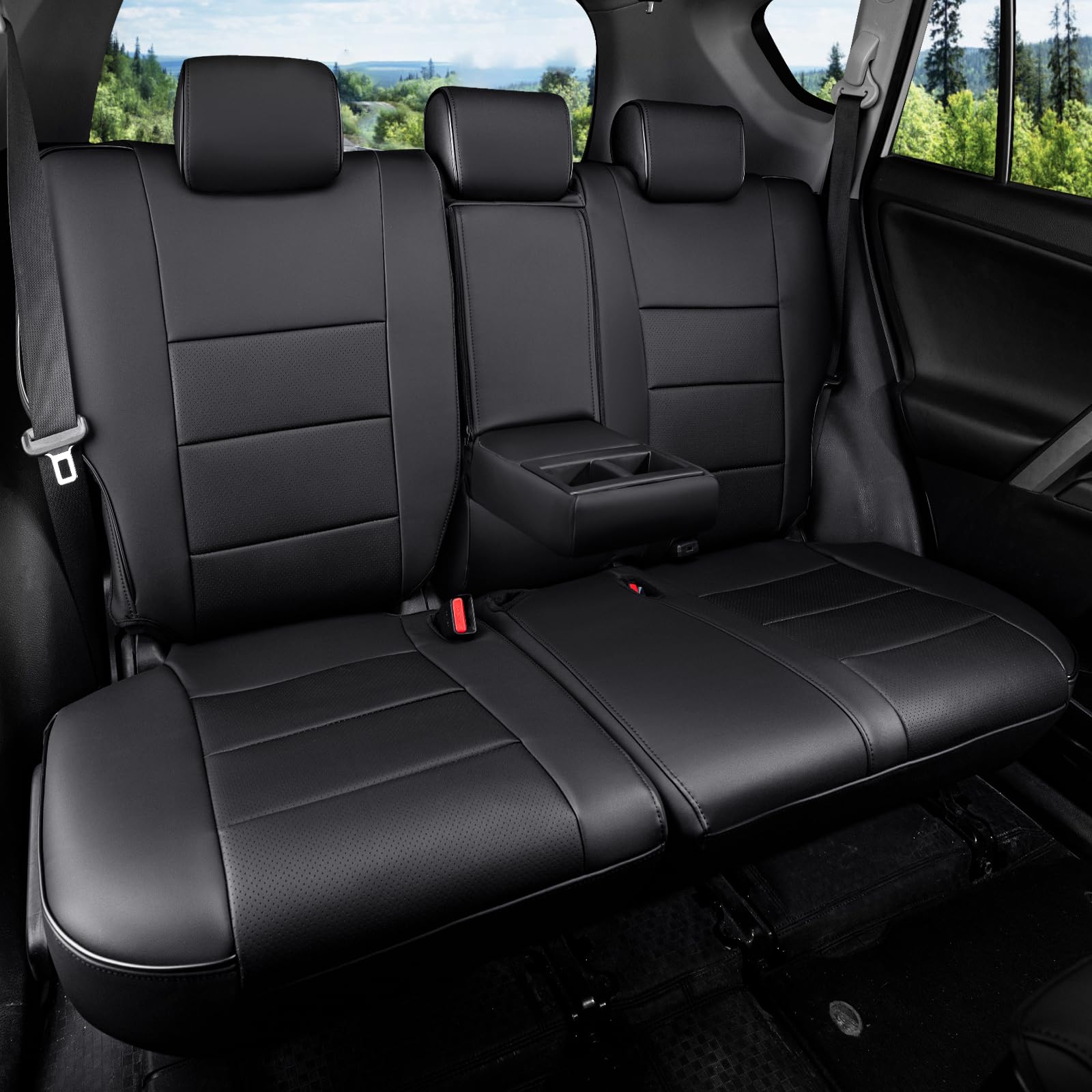 HKZ Rav4 leatherette material close-up shows durable, breathable surface.