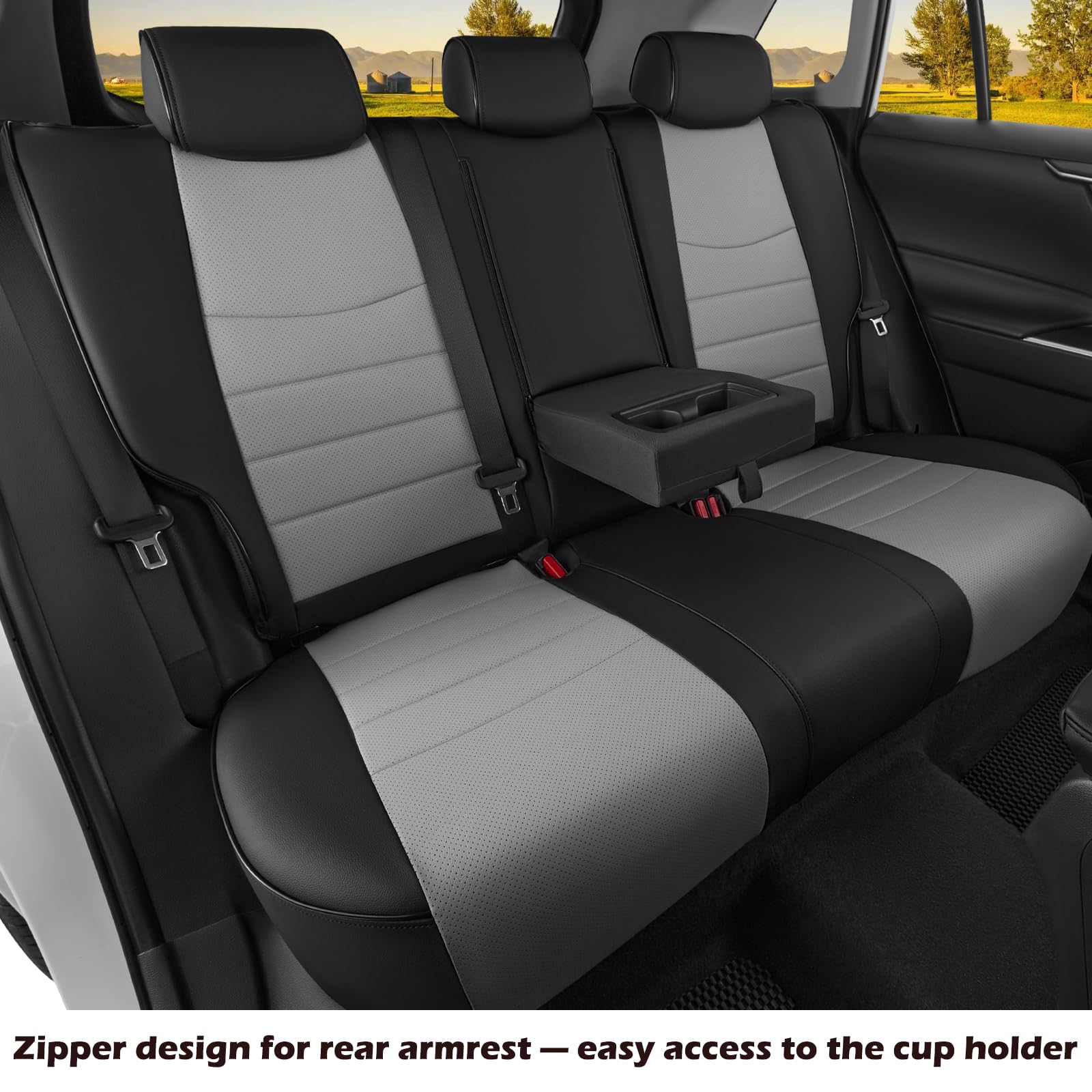 HKZ Fit Rav4 seat cover easy to wipe clean.