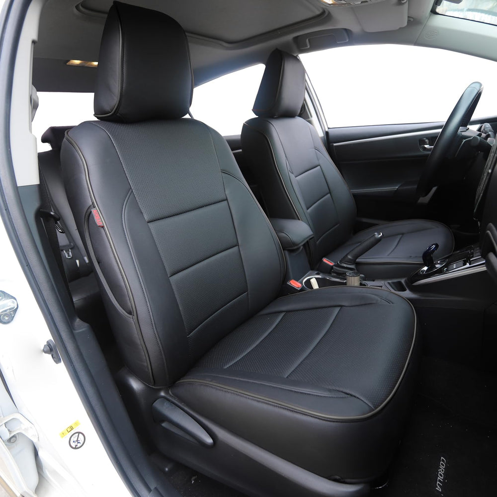 HKZ fit Rav4 seat-cover front seat adds protection with leatherette finish.
