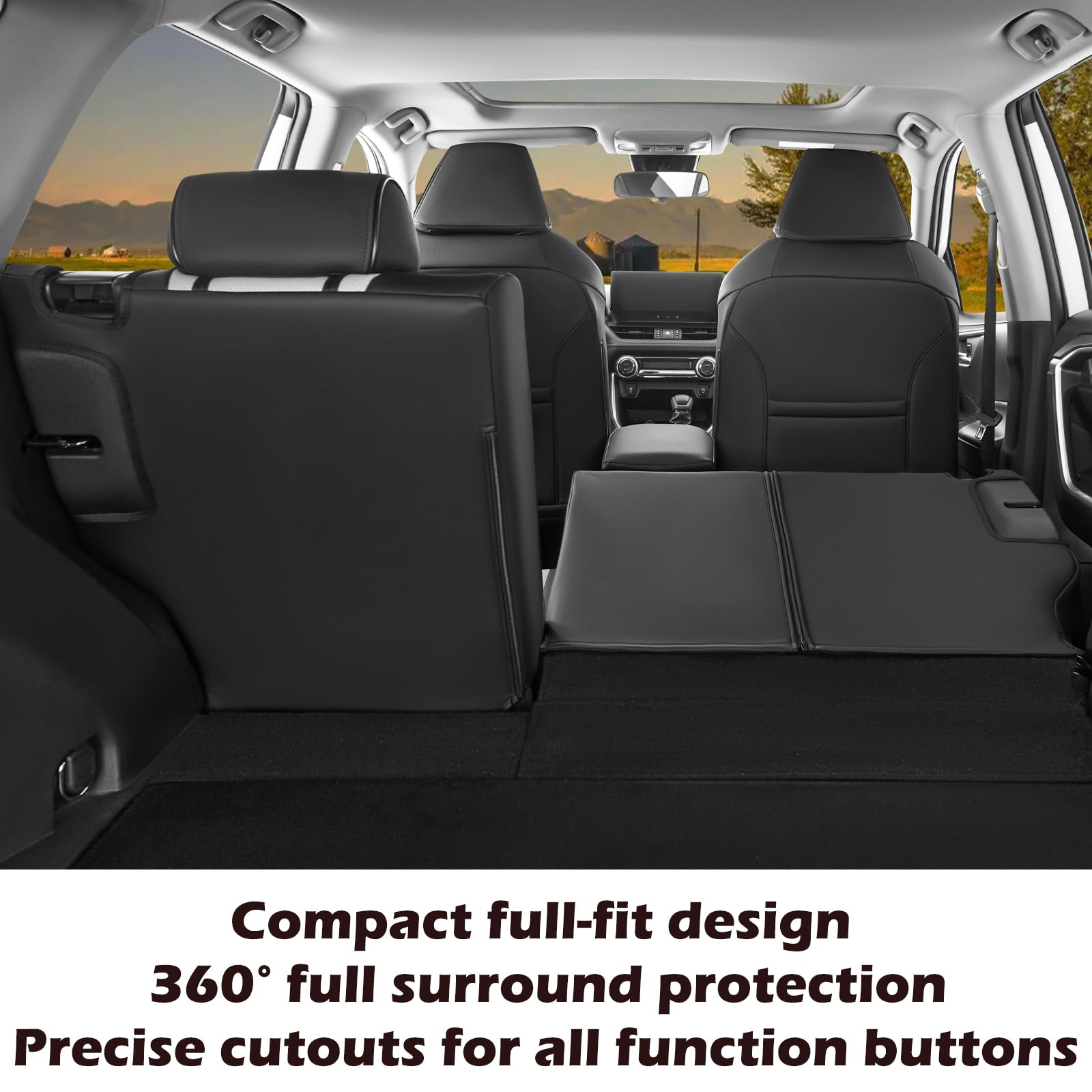 HKZ Fit Rav4 seat cover compatible with Limited/XLE/SE trims.