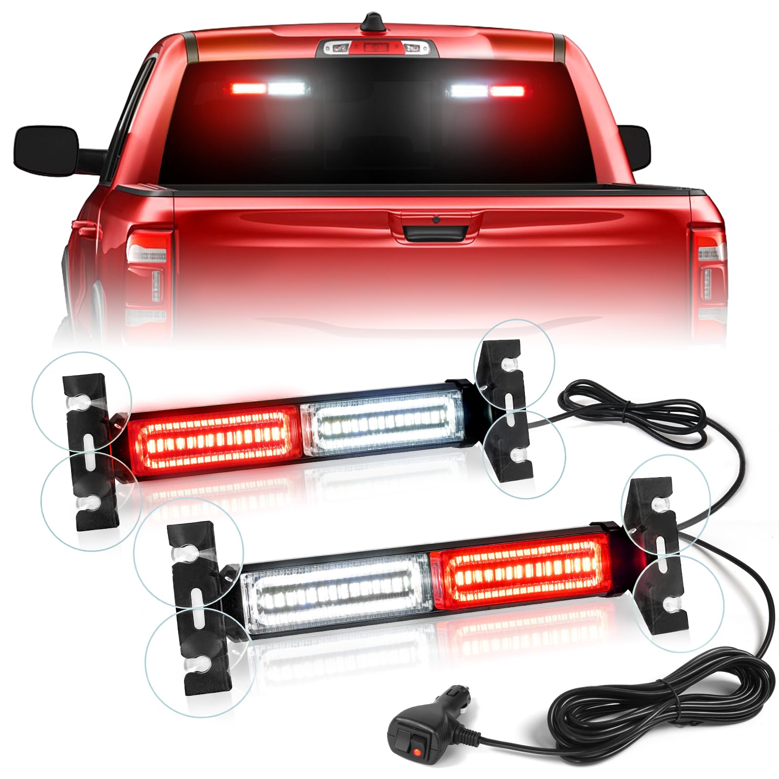 HLauto 1002L emergency strobe front view improves daytime visibility for safer signaling.