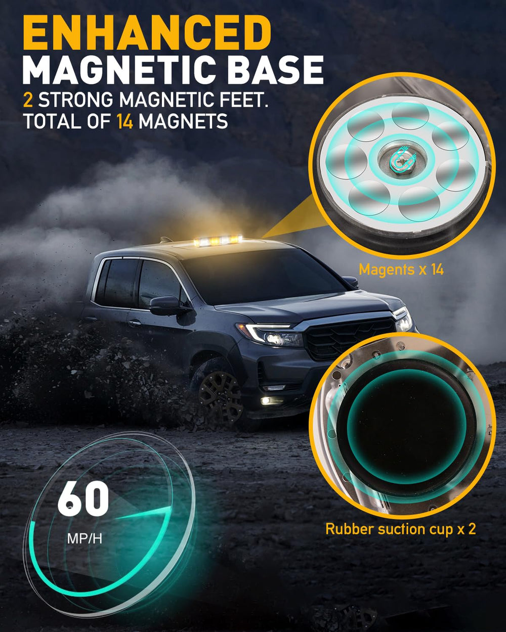 HLauto 700A 16.4 ft cable allows flexible vehicle mounting