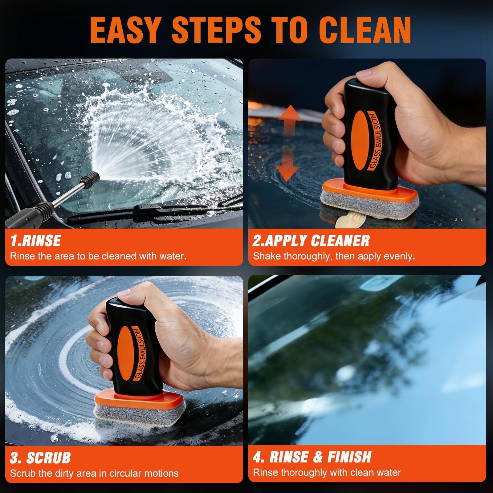 HLOBNI glass guard forms protective layer repelling water.