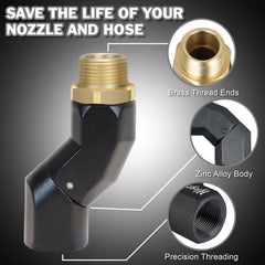 HLOGREE corrosion-proof zinc alloy body for durability in harsh environments.