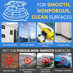 HLOGREE suction cups on RV surfaces provide sturdy, damage-free attachment