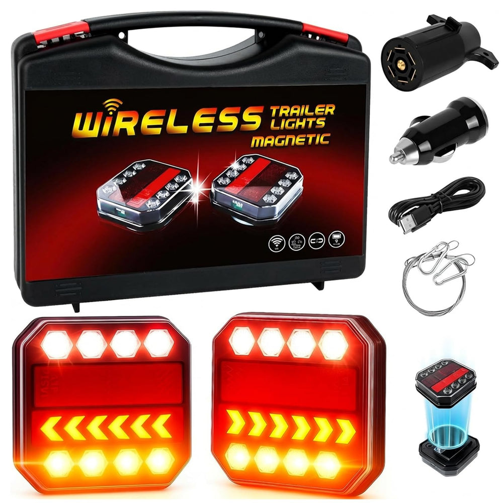 HMCYCI magnetic installation trailer lights offer quick, tool-free setup on metal surfaces.
