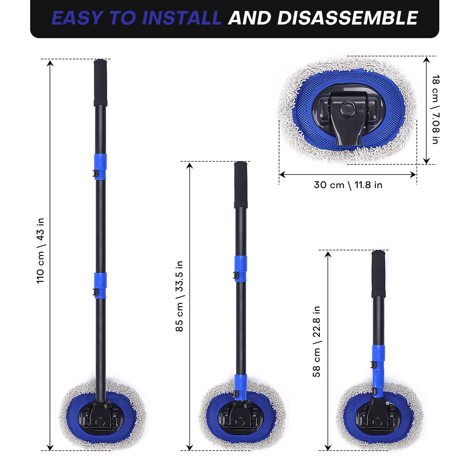 Hmdswa blue car wash kit provides value for outdoor cleaning routines.