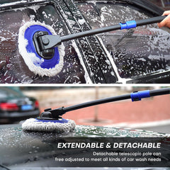 Hmdswa curved pole design reduces strain during washing tasks.