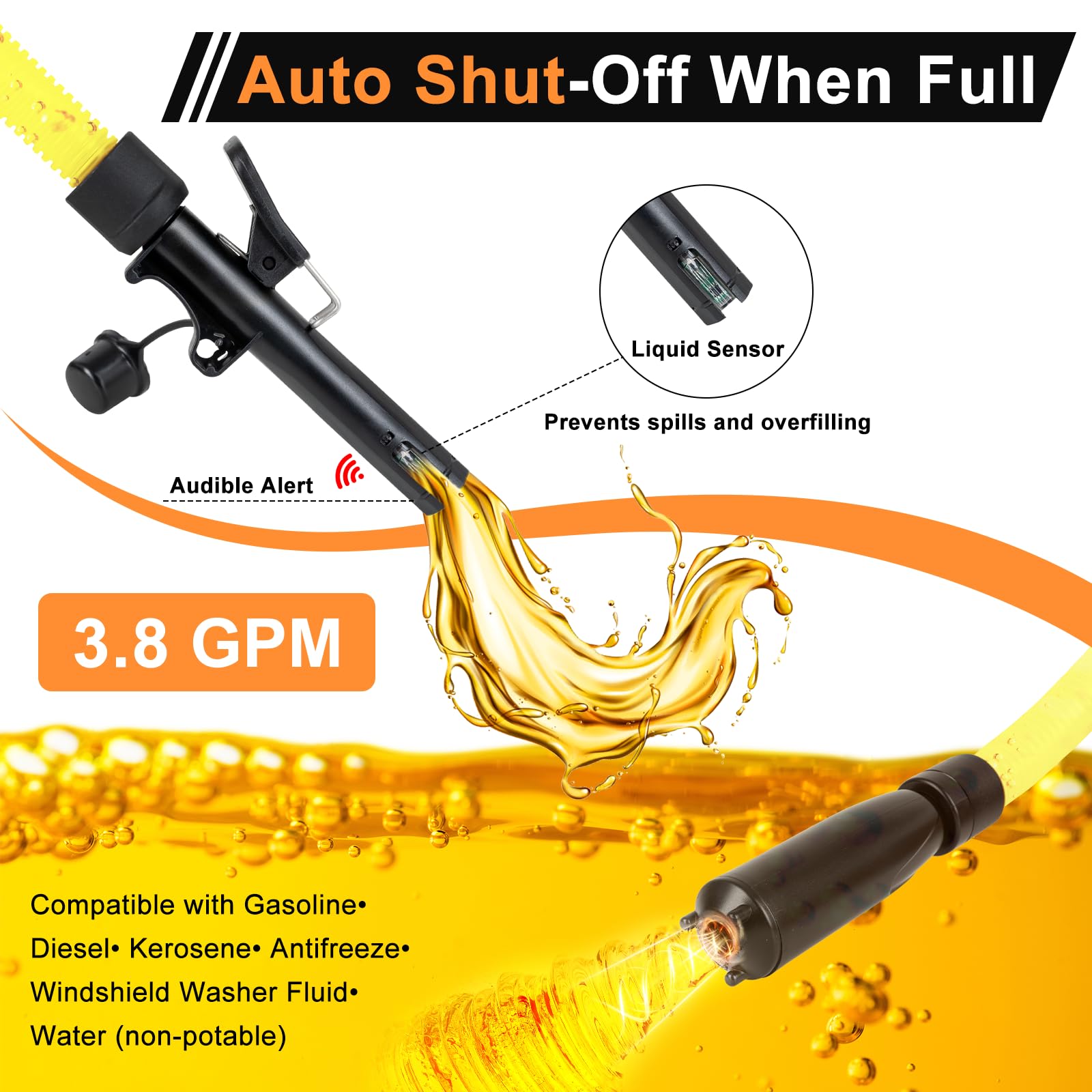 HMEEN pump powered by USB for convenient on-site refueling