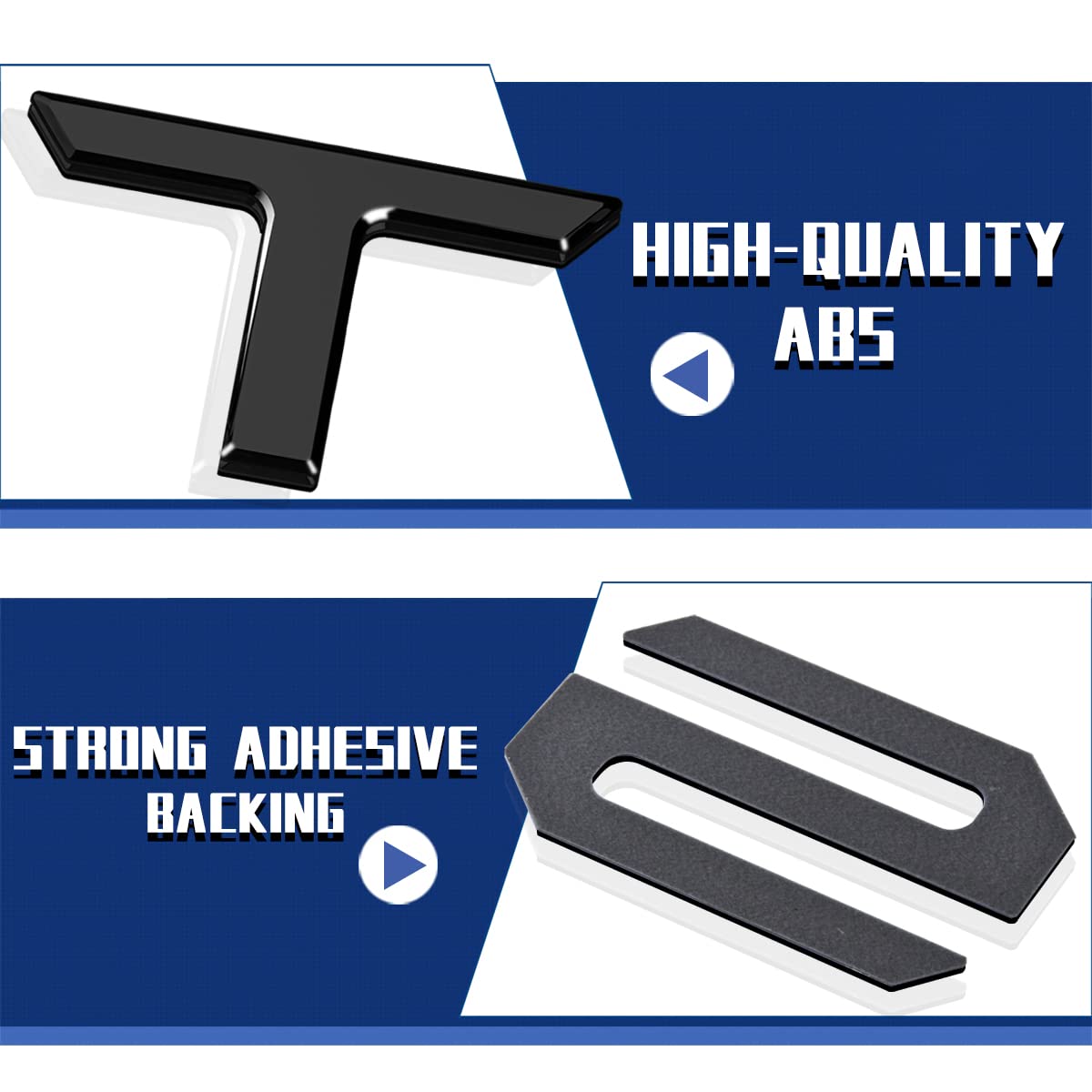 HMHN gloss black decal back offers weather-ready adhesion and easy removal