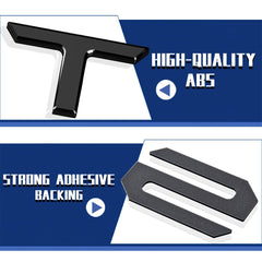 HMHN gloss black decal back offers weather-ready adhesion and easy removal