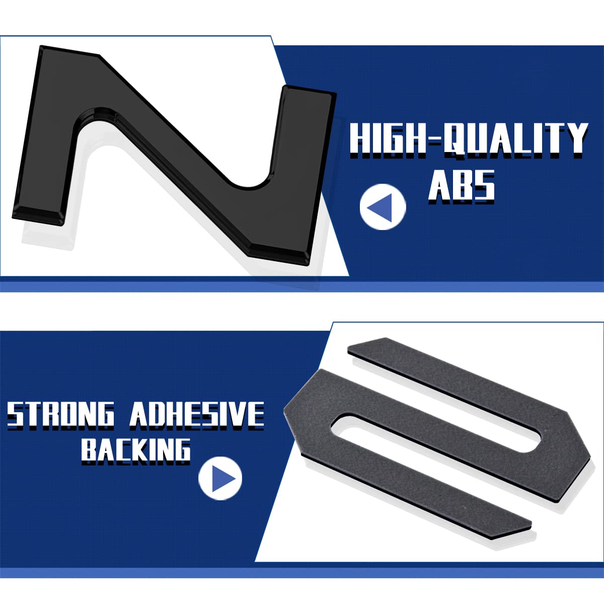 HMHN 3D raised tailgate letters with strong adhesive for durable hold