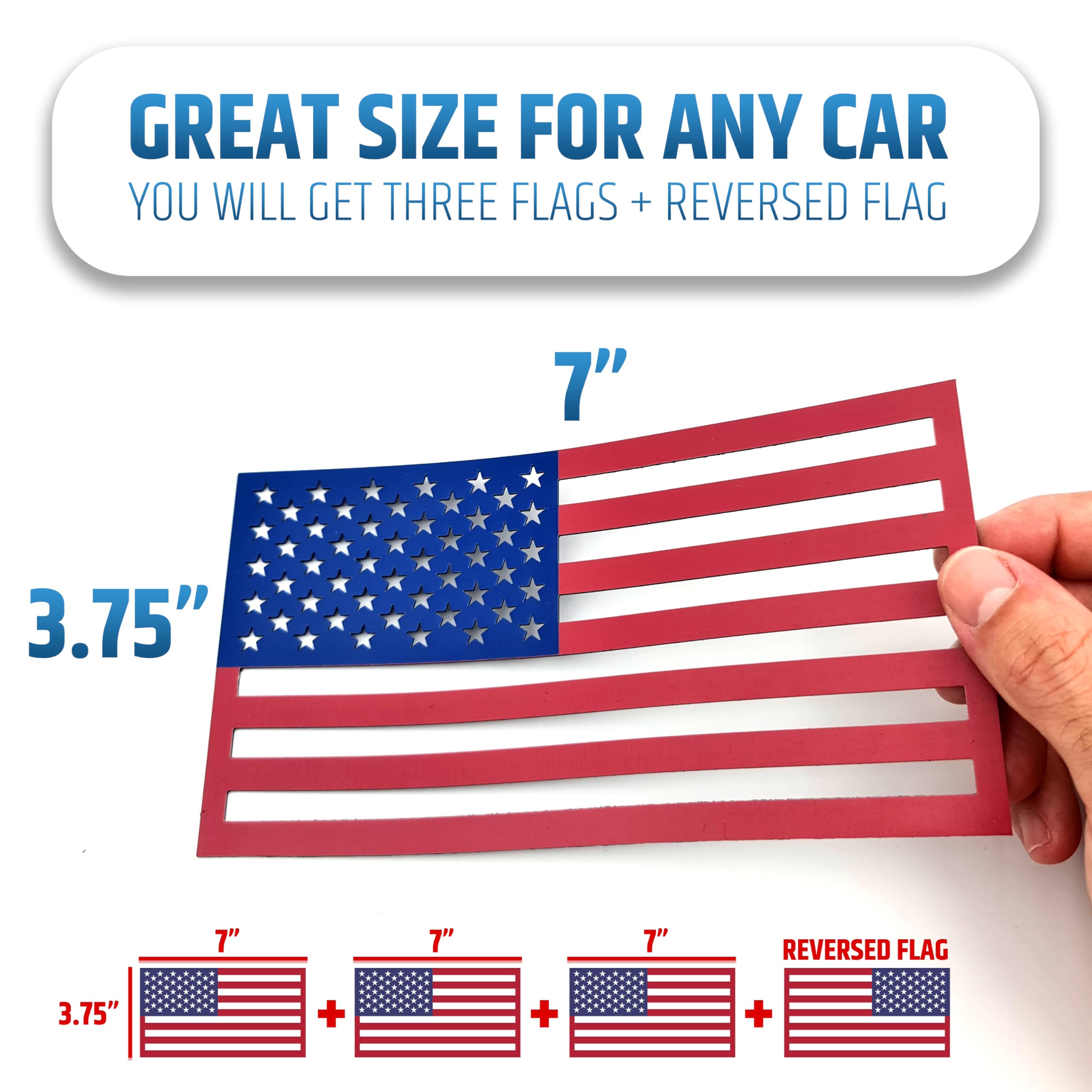 HMmagnets flag magnet features clean cut-out and residue-free paint protection