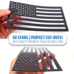 HMmagnets reverse-design flag magnet keeps stars facing forward on the right side.
