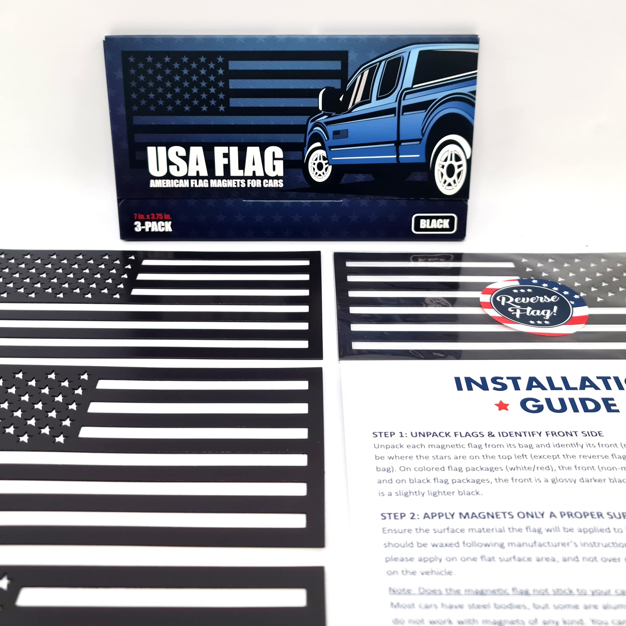 HMmagnets patriotic flag magnets ideal for trucks and cars.