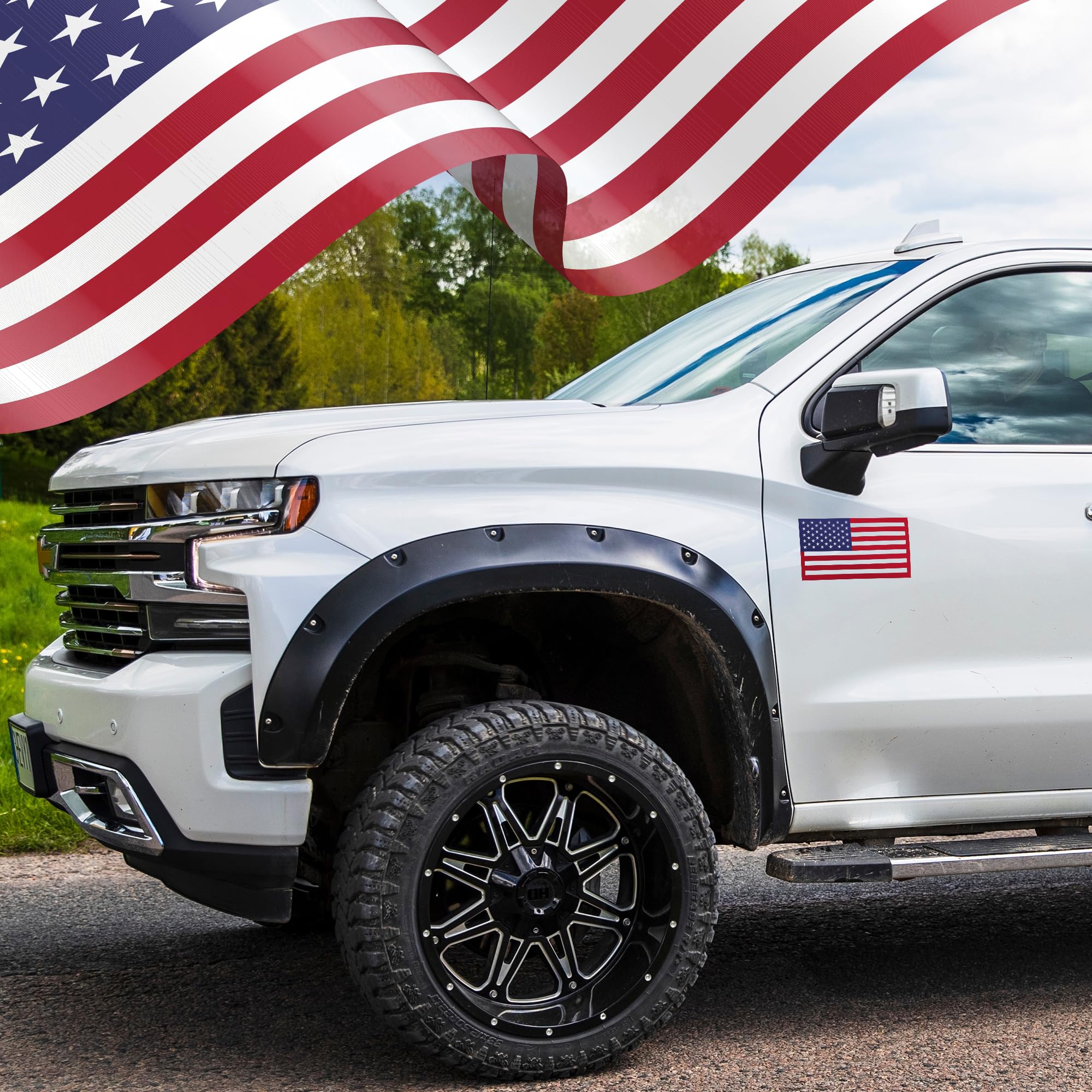 HMmagnets three-pack flags for versatile mounting on multiple vehicles