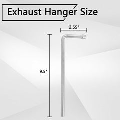 HNeekyr exhaust hanger rod with 90-degree bend designed for precise installation.
