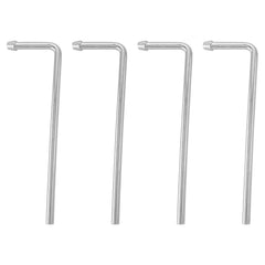 HNeekyr exhaust hanger rods 90deg 9.5in, four pieces for durable exhaust support.