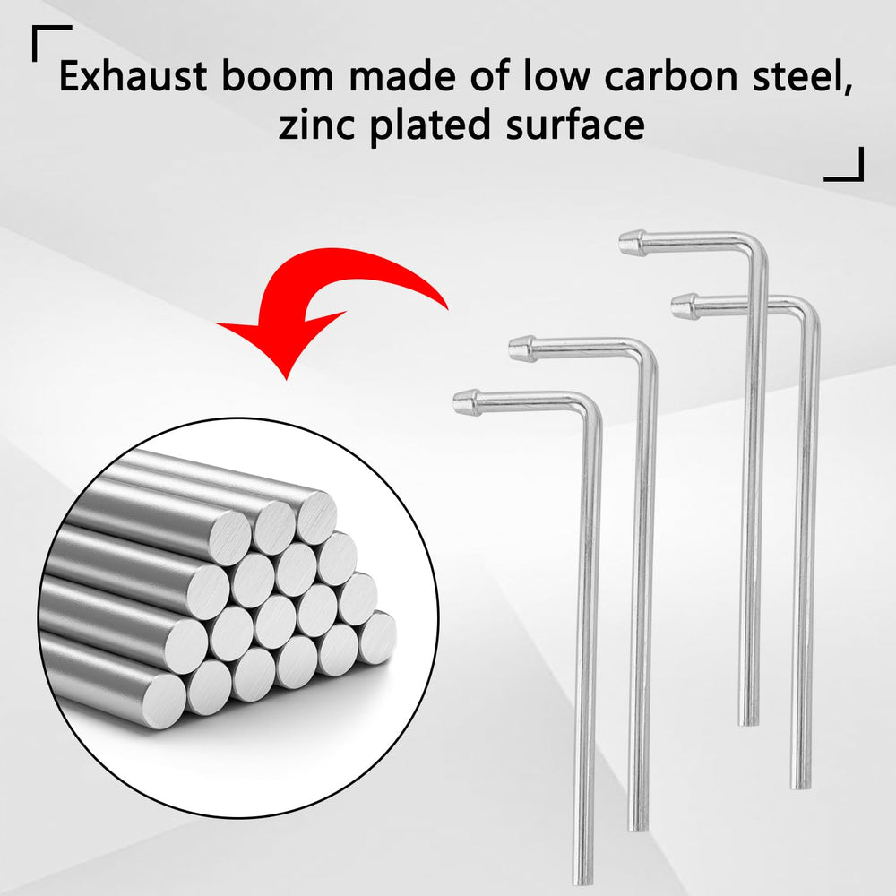 HNeekyr zinc-plated exhaust hanger surface provides reliable rust resistance.