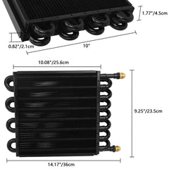 HNeekyr cooler core showing tubes and fins for efficient heat transfer