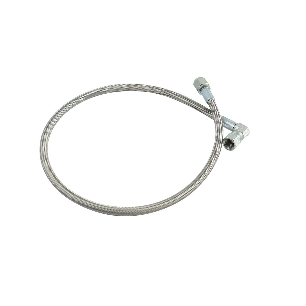 HNeekyr 4AN turbo oil feed line with stainless steel braid for durability in high-temperature engines.