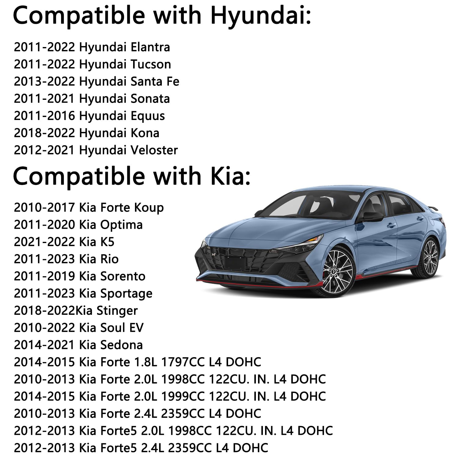 HNeekyr 851013X100 easy installation for compatible Hyundai and Kia models.