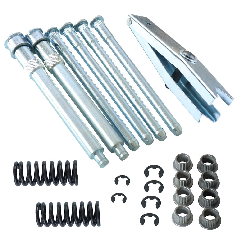 HNeekyr door hinge pin bushing kit, front view, with smoother GM truck hinge operation