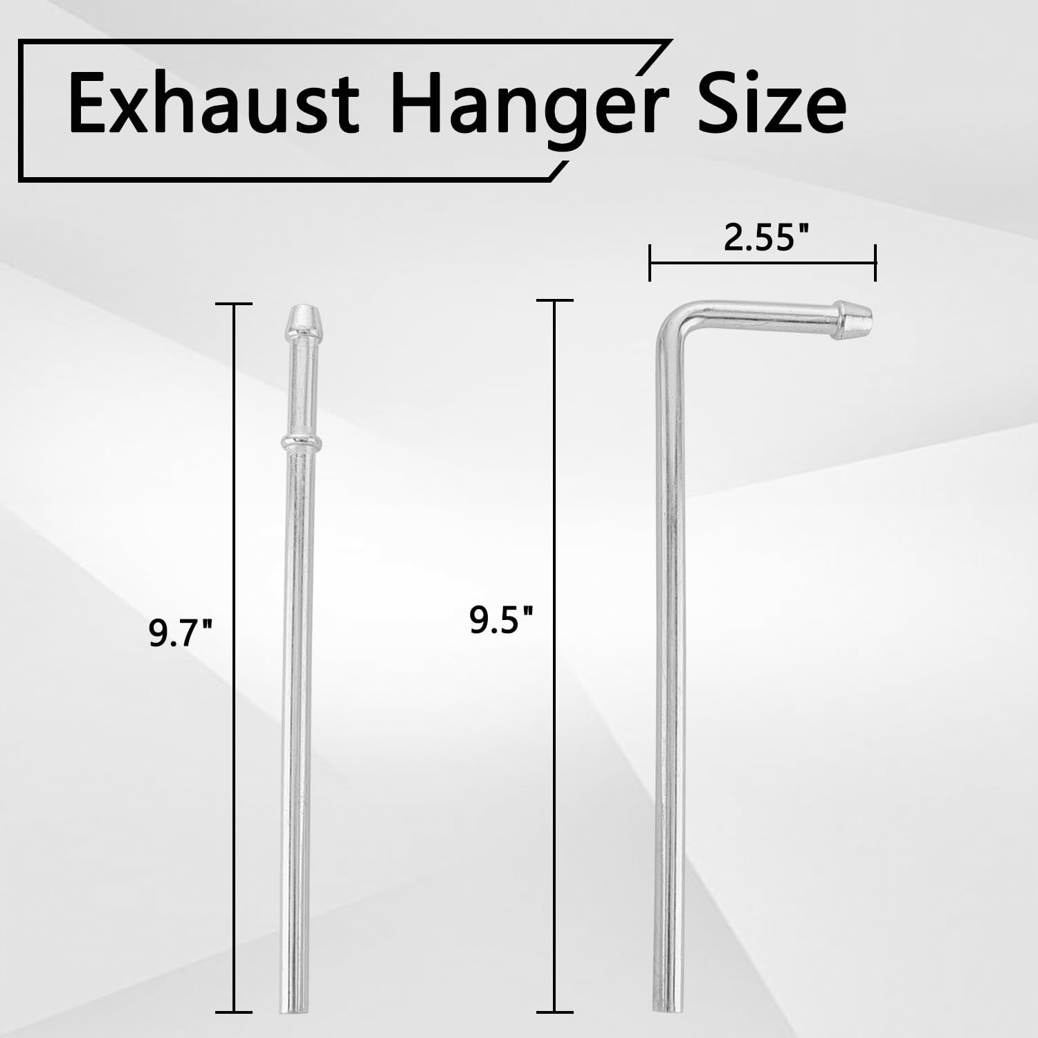 HNeekyr 90-degree bent hanger, 9.5 inches, enables flexible routing in tight spaces.