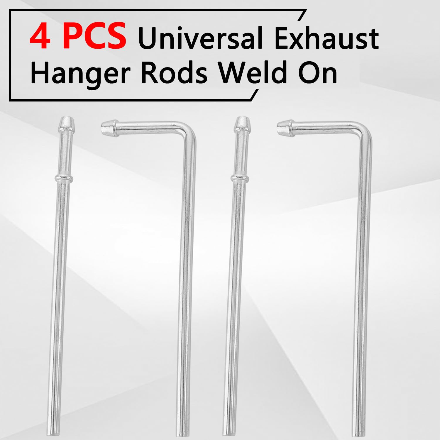 Close-up of zinc plated finish on HNeekyr exhaust hanger for rust resistance.