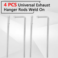 Close-up of zinc plated finish on HNeekyr exhaust hanger for rust resistance.