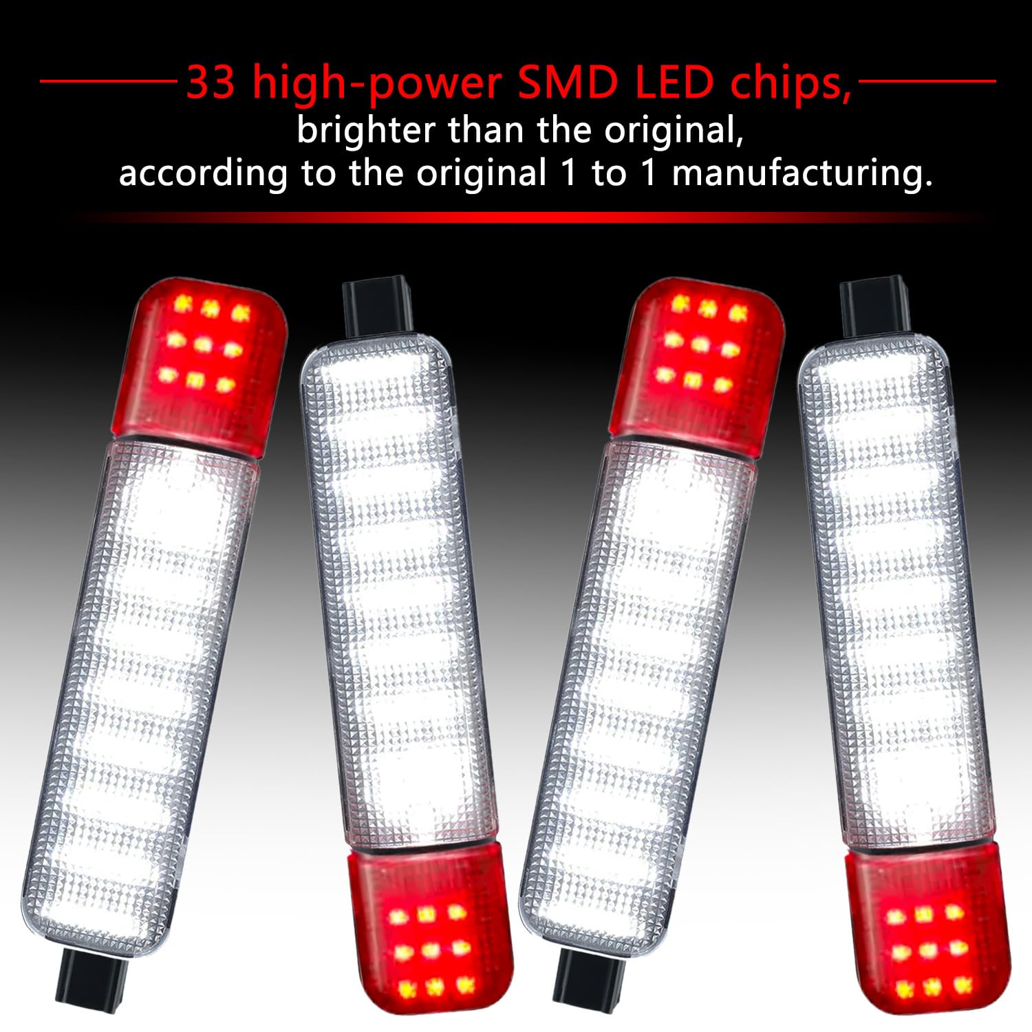 HNeekyr LED interior door light packaging; ready-to-install kit for quick upgrade.