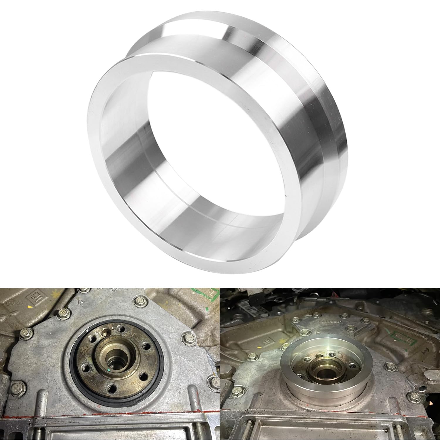 HNeekyr LS rear cover alignment tool for precise seal seating during LS engine work.