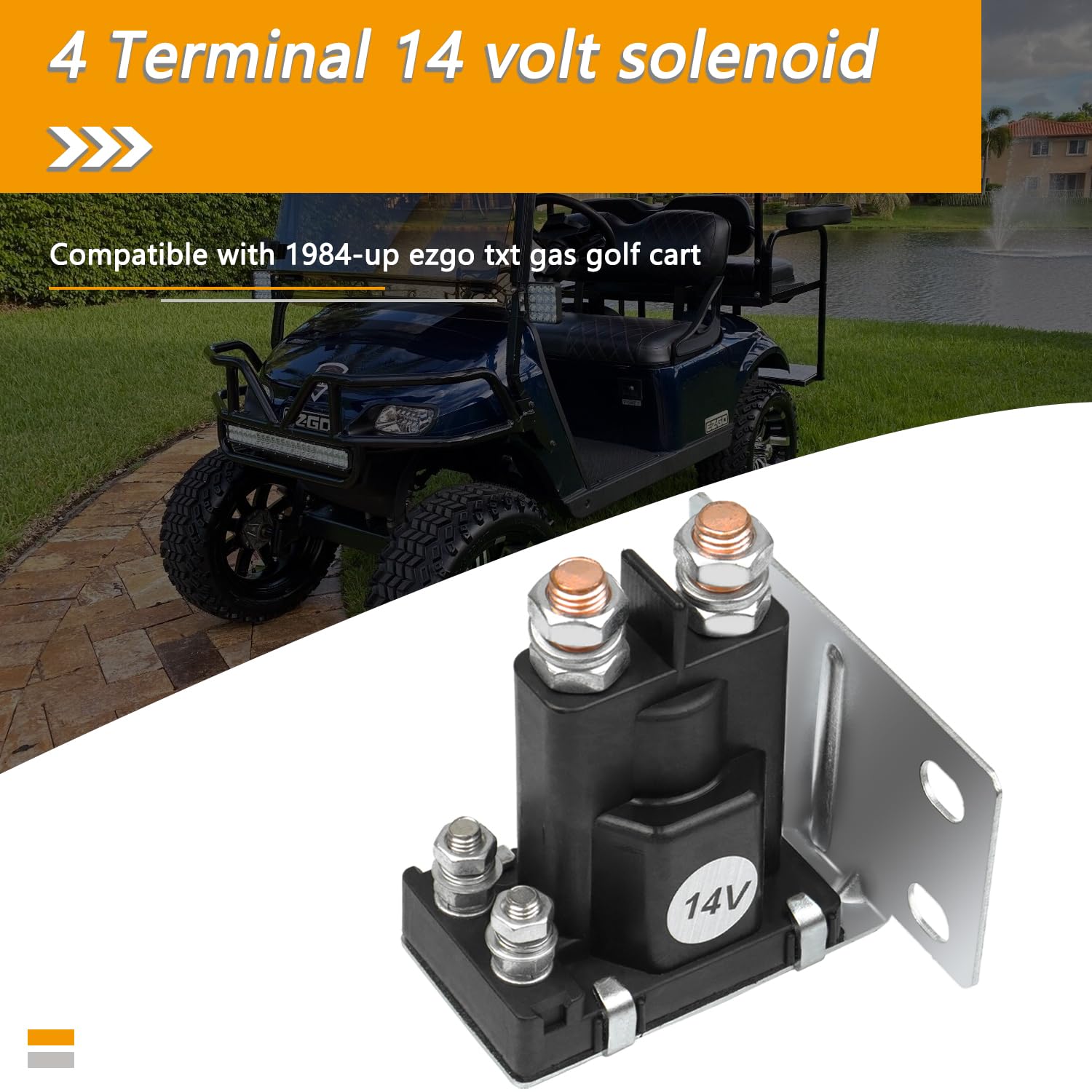 HNeekyr packaged golf cart solenoid ready for quick replacement.