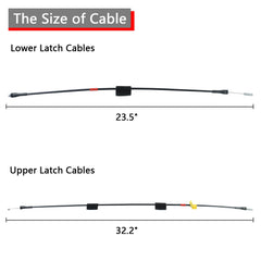 HNeekyr rear door lower latch cable 23.5 inch ensures secure closure and longevity.