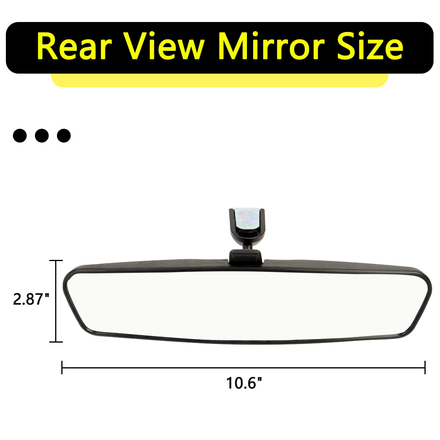 HNeekyr 10.6-inch mirror for Honda Civic boosts lane-change awareness