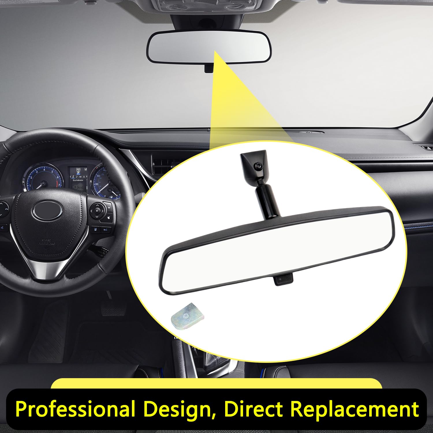 HNeekyr rear view mirror for Kia Soul increases rear visibility